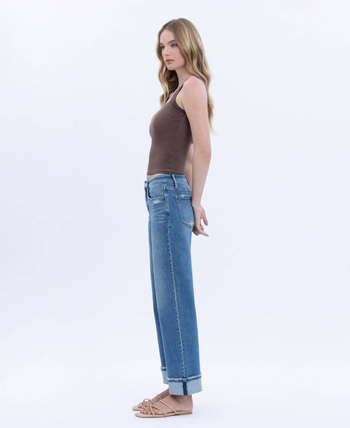 Delicate Gleam Cuffed Jeans