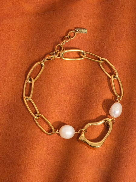 Katia Non-Tarnish Classic Pearl Chain Bracelet