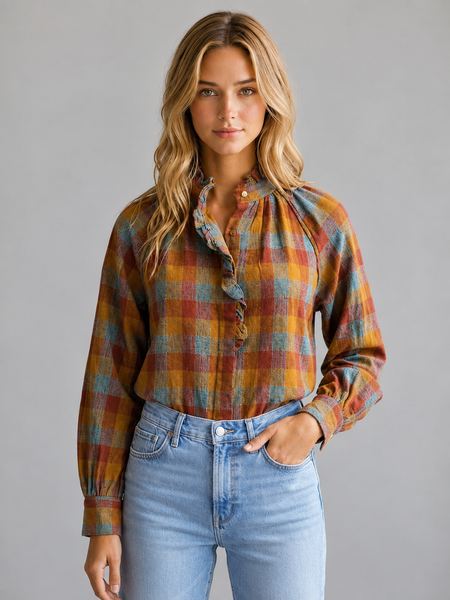 Autumn Plaid Button Down Arriving Thursday