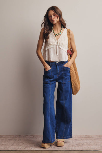 Cobalt Wide Leg Jean Arriving Friday
