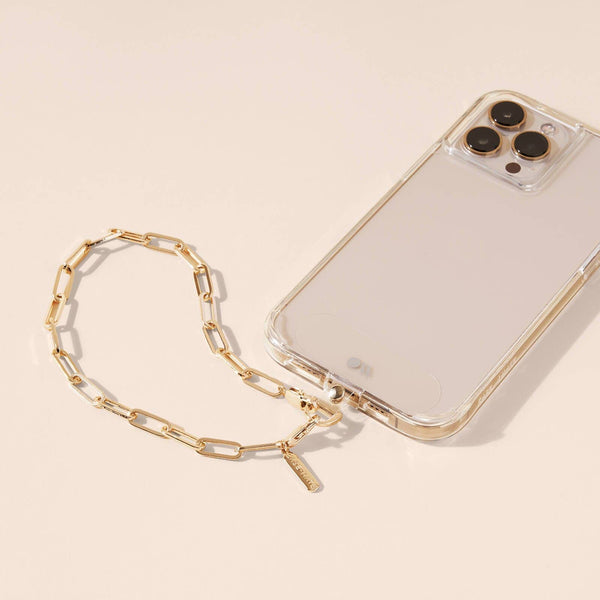 Case-Mate - Chunky Chain Phone Charm Wristlet : Gold