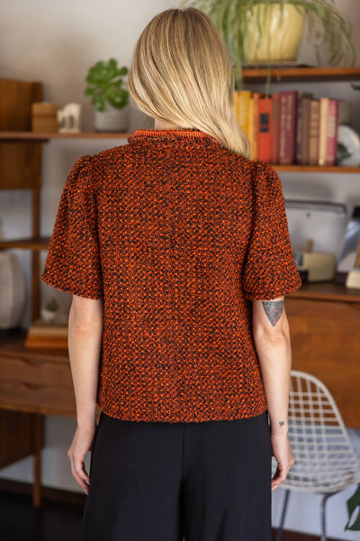 Aubie Tweed Top