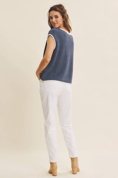Nile Blue Sweater Vest
