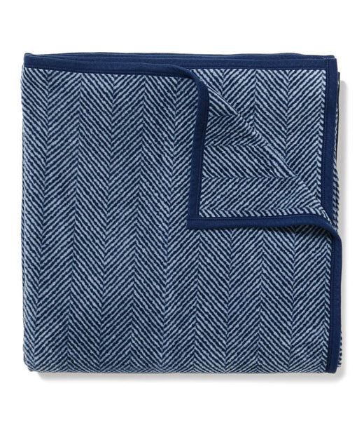 ChappyWrap - Harborview Herringbone Navy Blanket: Midi