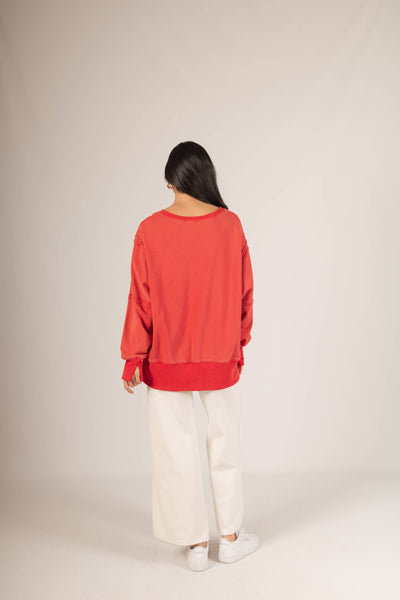 French Terry Long Sleeve Top