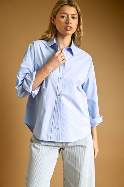 Draper Blue Button Down