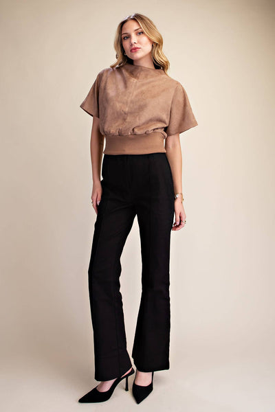 Mocha Sueded Top