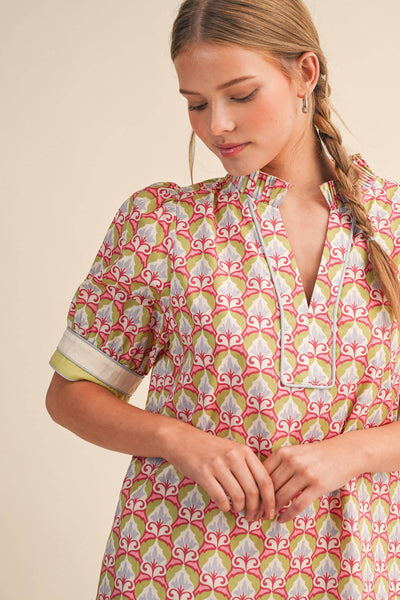 Peggy Vintage Print Dress Arriving January 29th