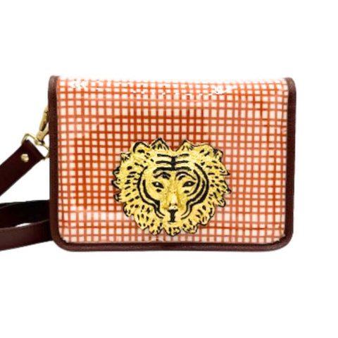 Garland Bags - Burnt Orange/White Clear Gameday Stadium Bag with Gold Tiger