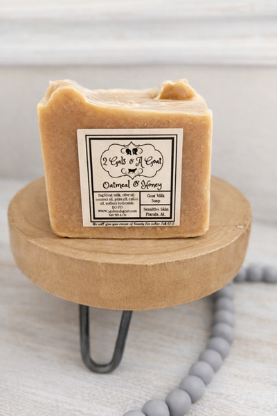 2 Gals & A Goat -Oatmeal & Honey Goat Milk Soap