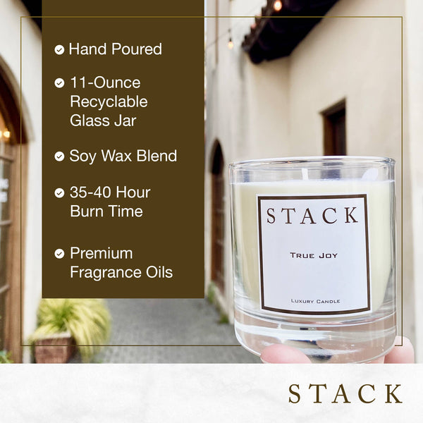 STACK The Fragrance of Gratitude - Orange Peel & Cinnamon Candle - Christmas Decor