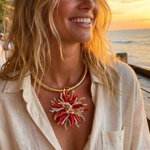 Wynn Mixed Coral Necklace