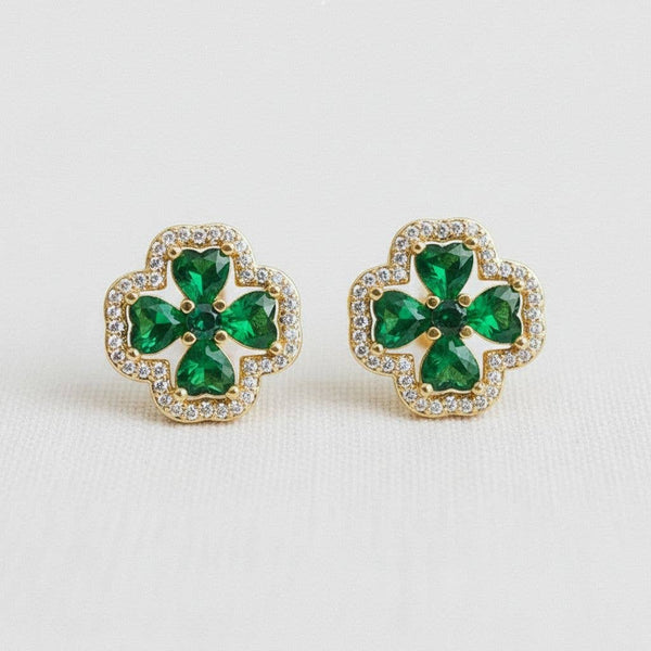 Green Clover Earrings