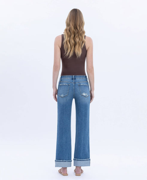 Delicate Gleam Cuffed Jeans