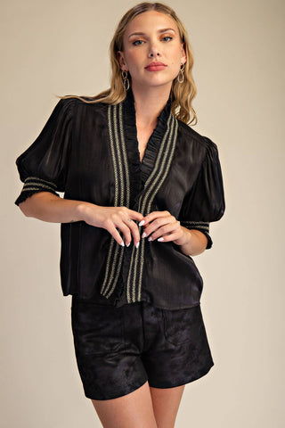 Miriam Blouse in Black