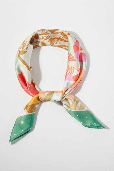 Seaside Feast Bandana Green