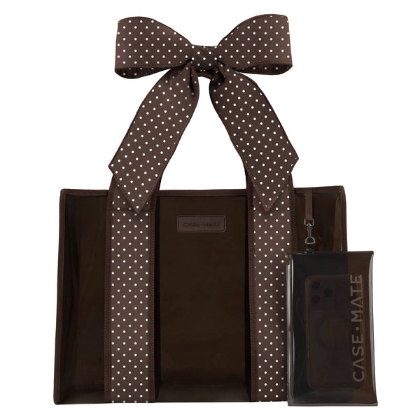 Case-Mate Espresso Polka Dot Tote Bag