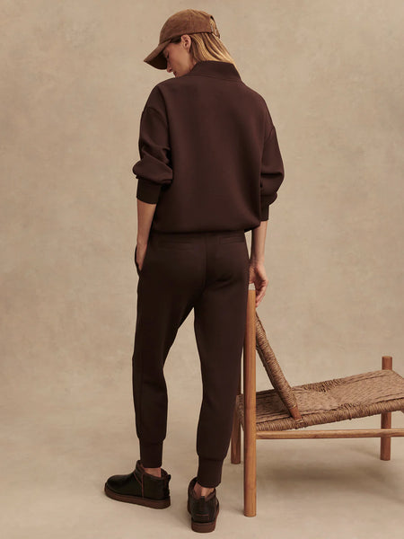 Varley The Slim Cuff Pant 25" in Coffee Bean