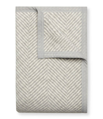 ChappyWrap - Harborview Herringbone Light Grey Blanket: Midi