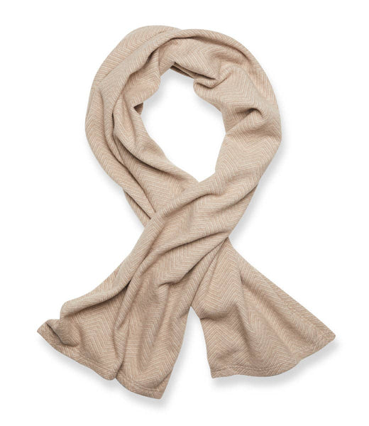 ChappyWrap - Bayside Herringbone Shawl - Wheat