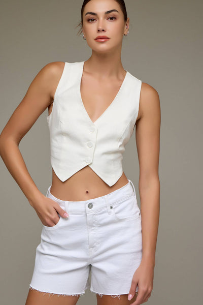 White A-Line Shorts