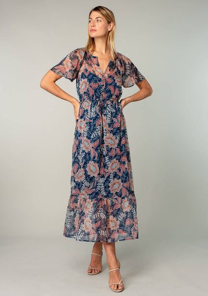 Autumn Flutter Sleeve Dress