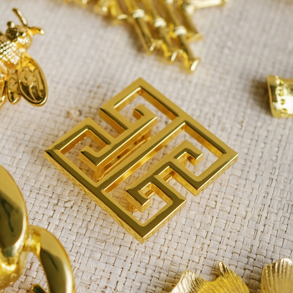 Square Greek Key Belt Buckle