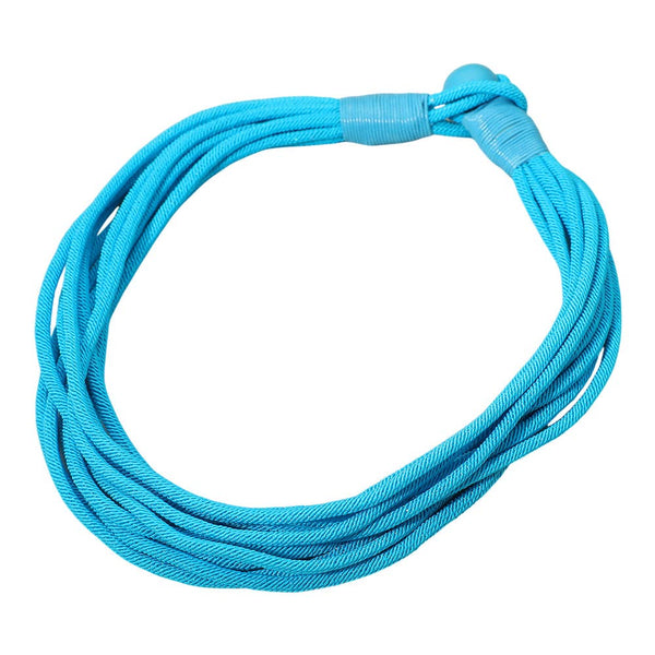 Multi Strand Cord Necklace: Turquoise