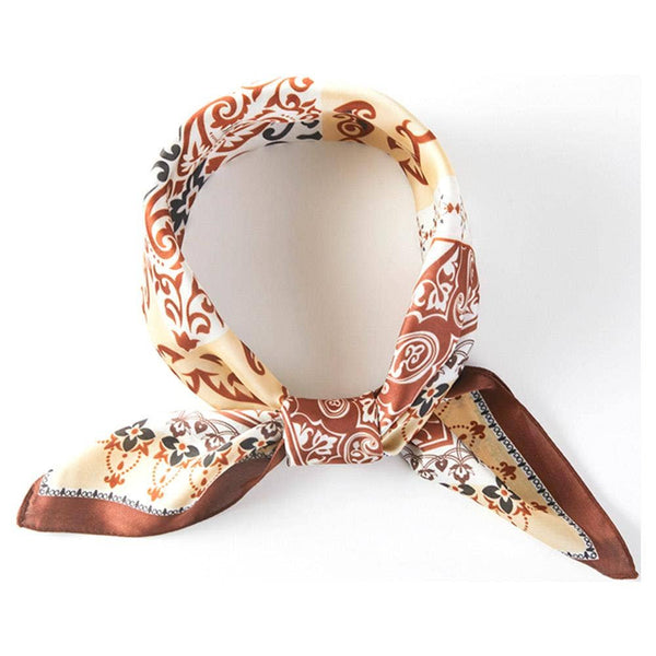 Paisley Arabesque Brown Scarf