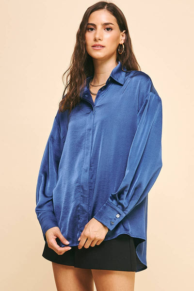 Midnight Blue Blouse