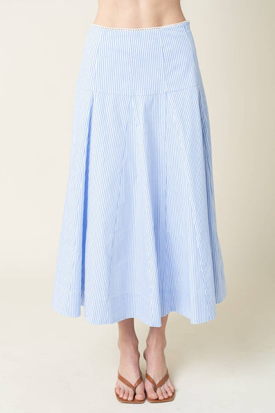 Noa Flowy Stripe Maxi Skirt