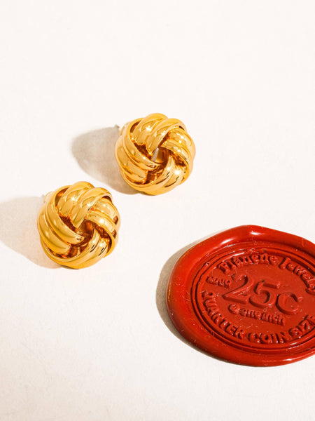Alix Woven Classic Studs