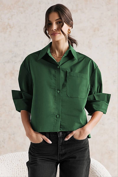 Kelly Rolled Sleeve Blouse