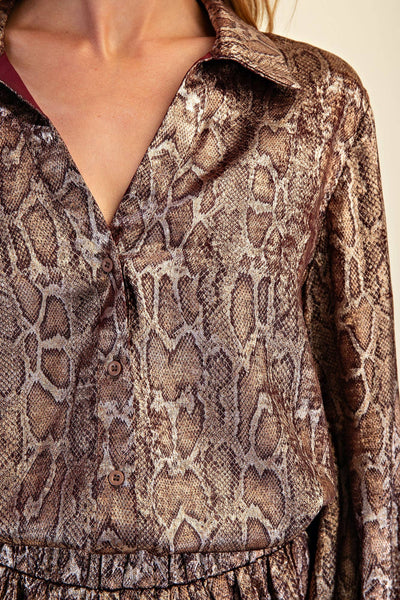 Vogue Voltage Button Down