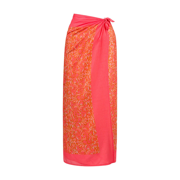 Sunshine Tienda Pink Folk Floral Sarong