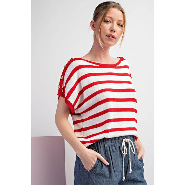 Anchors Away Top Red