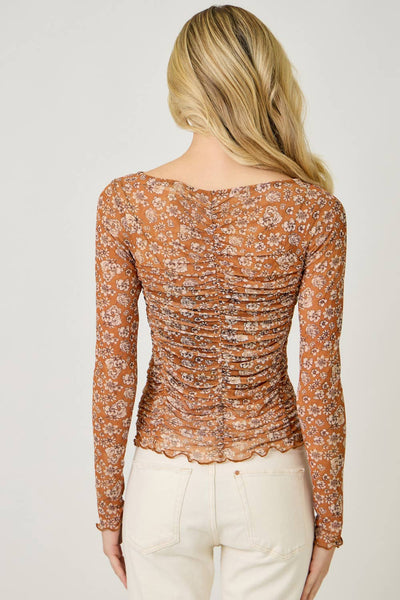 Lettuce Hem Mesh Top