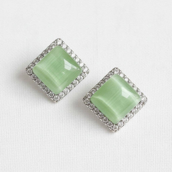 Cat Eye Stone Earrings