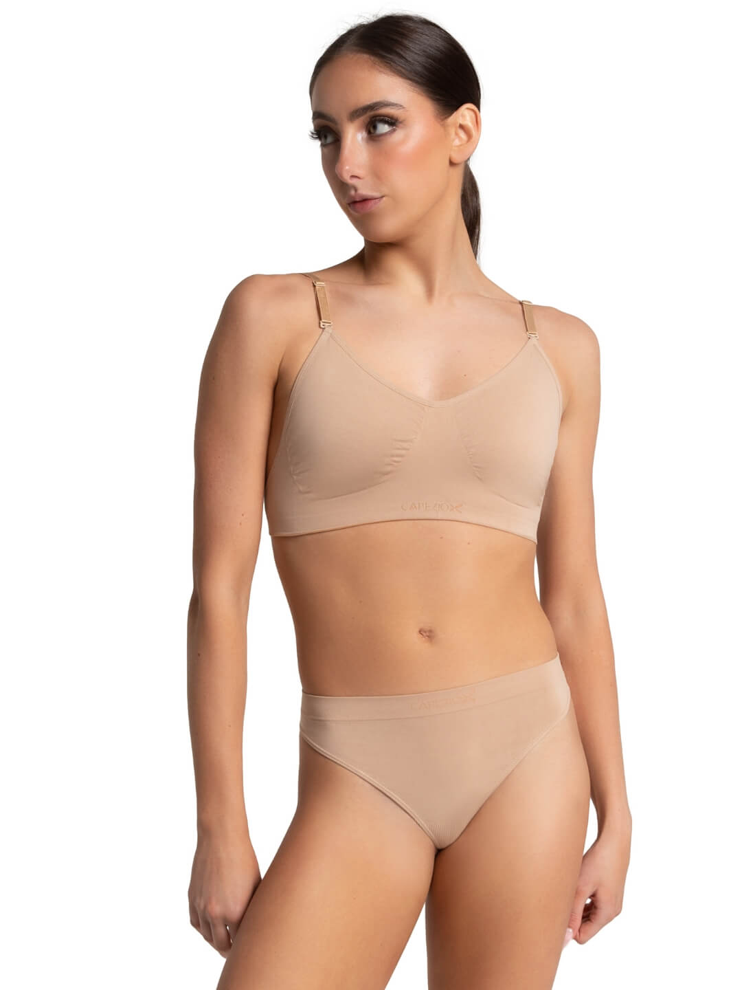Capezio Seamless Clear Back Bra – Town & Country