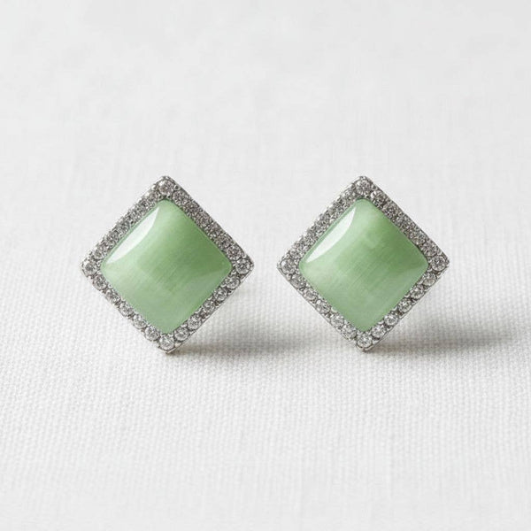 Cat Eye Stone Earrings