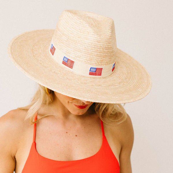 Sunshine Tienda - Ivory America Palm Hat