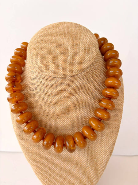 The Rory Amber Brown Necklace 
