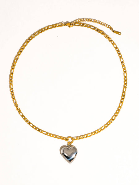 Heidi Non-Tarnish Heart Locket Necklace