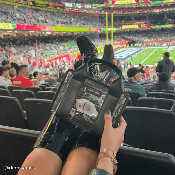 Case-Mate Clear Stadium Bag: Midnight Black
