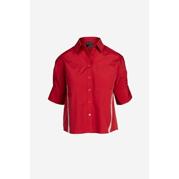 Red Racing Stripes Top