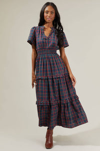 Palmer Poplin Tiered Maxi Dress