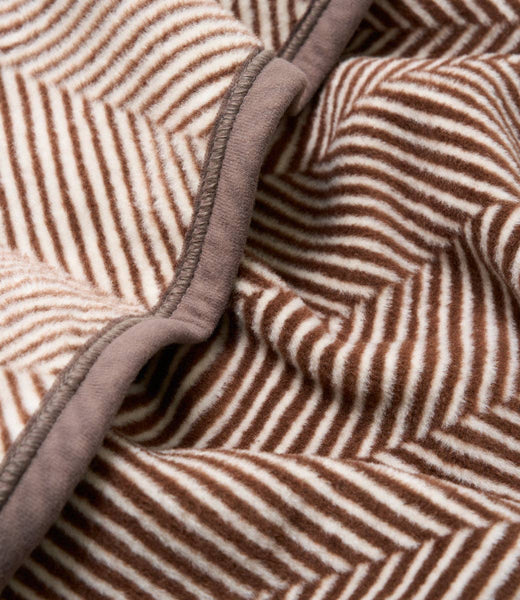 ChappyWrap - Harborview Herringbone Chocolate Blanket: Original