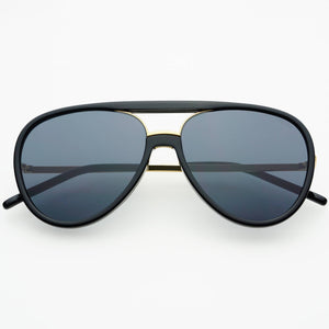 Shay Aviator Sunglasses : Black