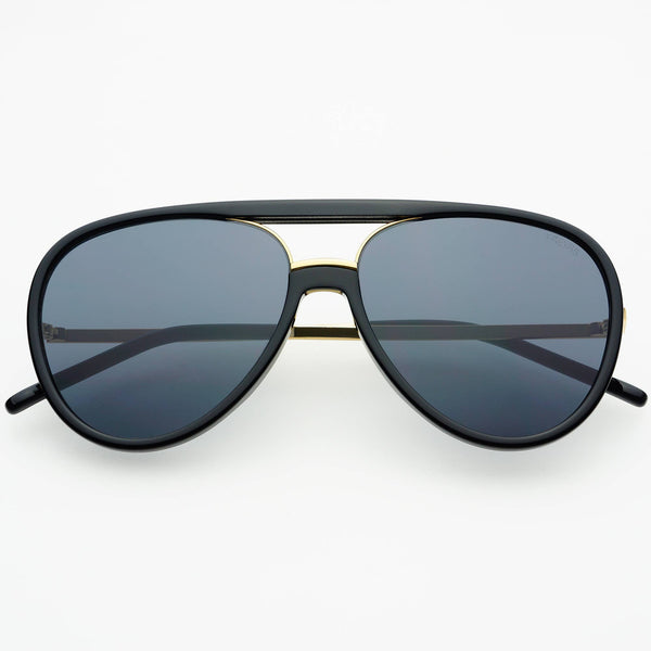 Shay Aviator Sunglasses : Black