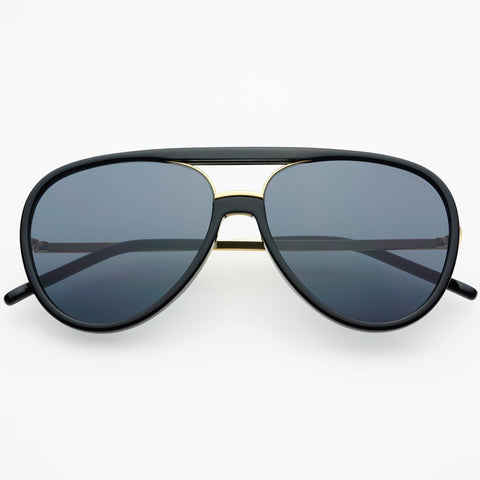 Shay Aviator Sunglasses : Black